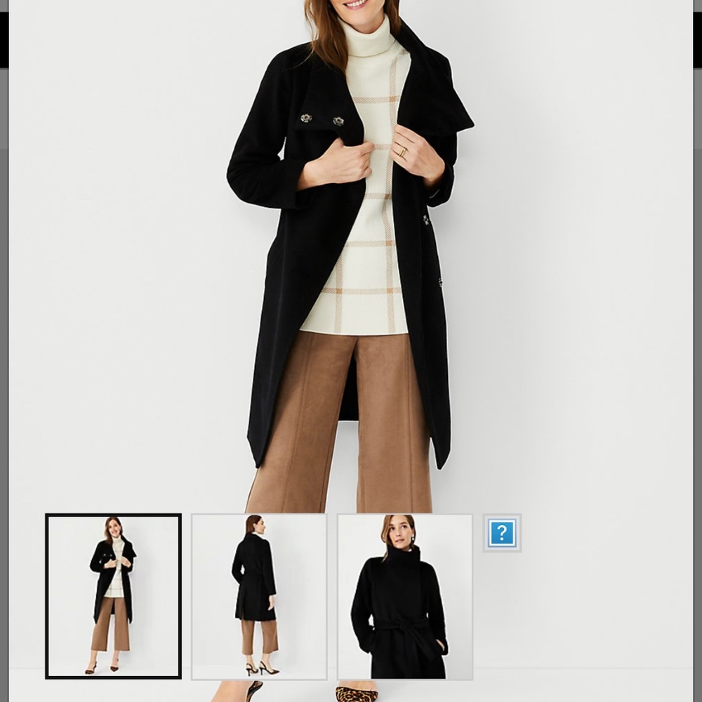 Wool blend petite coat